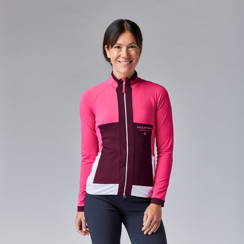 Martini Sportswear - ALPMATE Midlayer Jacket W - Midlayers in skylight-true navy-white - product.alttext.Vorderansicht Model - Women