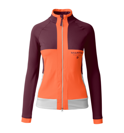 Martini Sportswear - ALPMATE Midlayer Jacket W - Midlayers in fairy tale-mango-white - front view - Women