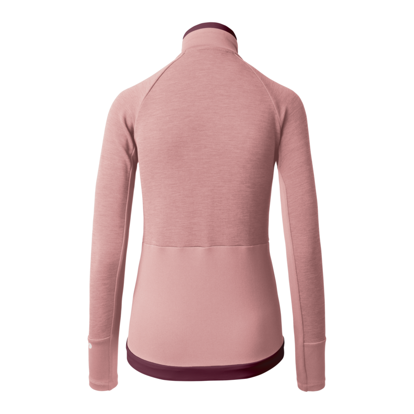 Martini Sportswear - TREKTECH Midlayer Jacket W - Midlayers in wild rose-fairy tale - rear view - Women