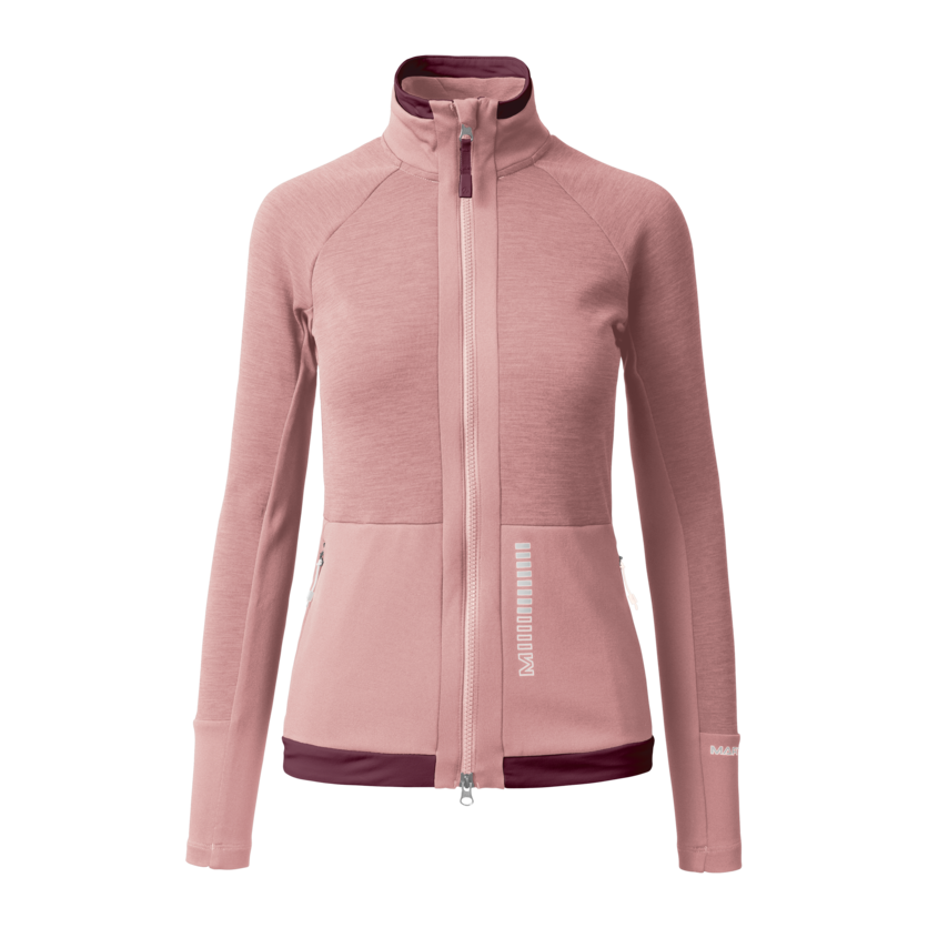 Martini Sportswear - TREKTECH Midlayer Jacket W - Midlayers in wild rose-fairy tale - front view - Women