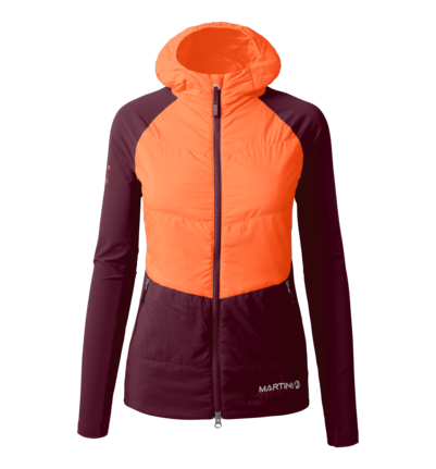 Martini Sportswear - HIGHVENTURE Hybrid Jacket G-Loft® W - Hybrid jackets in mango-fairy tale - front view - Women