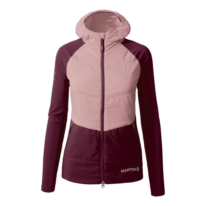 Martini Sportswear - HIGHVENTURE Hybrid Jacket G-Loft® W - Hybrid jackets in wild rose-fairy tale - front view - Women