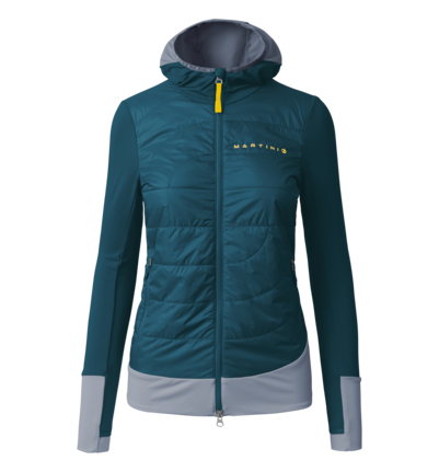 Martini Sportswear - VIA Hybrid Jacket Primaloft® Gold W - Hybrid jackets in poseidon-moon - front view - Women