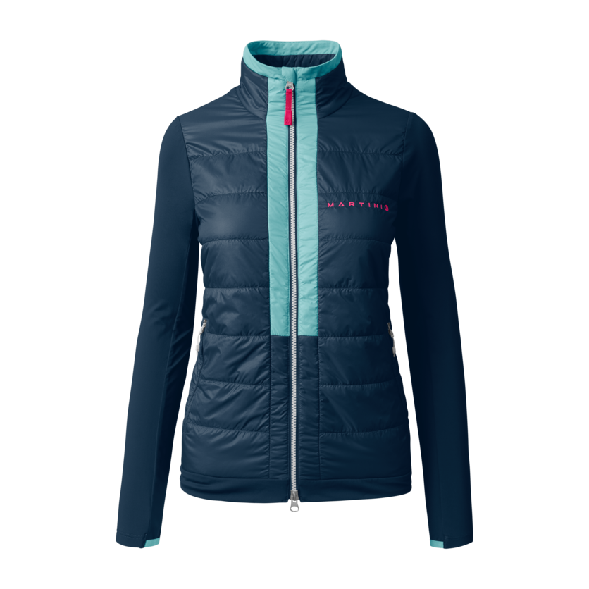 Martini Sportswear - ALPMATE Hybrid Jacket Primaloft® Gold W - Hybrid jackets in true navy-skylight - product.alttext.Vorderansicht - Women