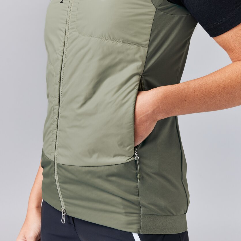 Martini Sportswear - ALPMATE Hybrid Vest G-Loft® W - Westen in tendril-mosstone - Detail 2 - Damen