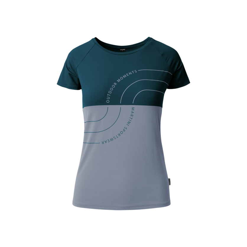 Martini Sportswear - VIA Shirt Dynamic W - T-Shirts in moon-poseidon - product.alttext.Vorderansicht - Damen