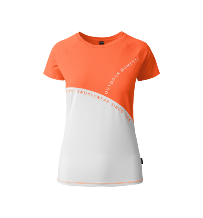 Martini Sportswear - VIA Shirt Straight W - T-Shirts in mango-white - front view - Women