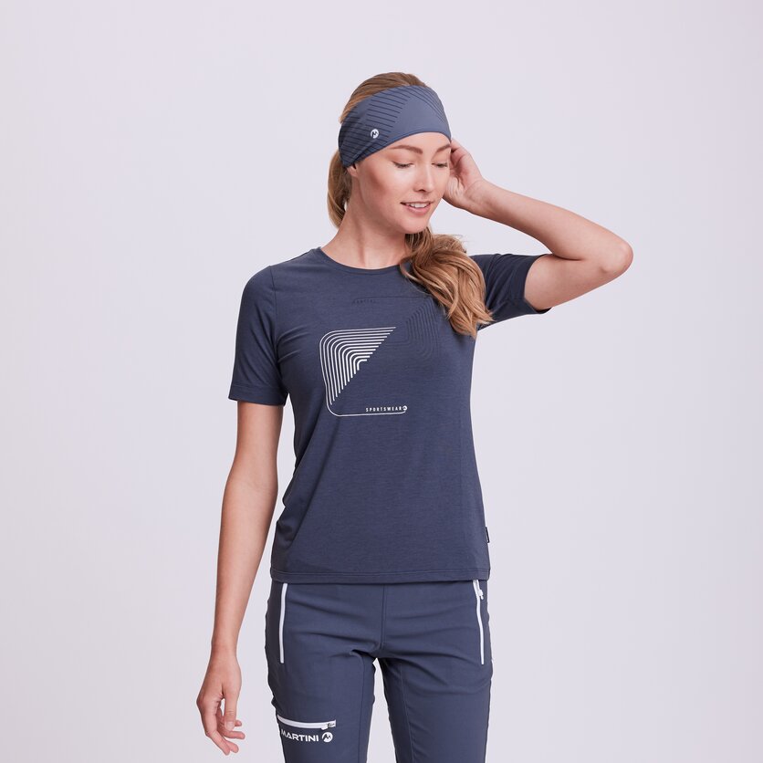 Martini Sportswear - PROSPER - T-Shirts in true navy-denim - product.alttext.Vorderansicht Model - Damen