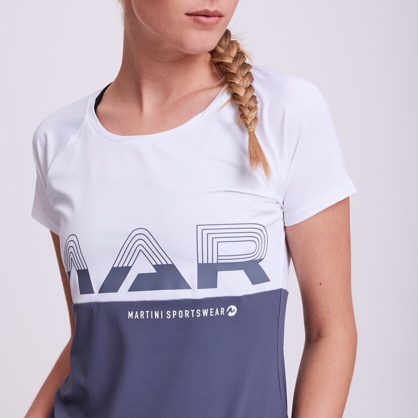 Martini Sportswear - CLASSY - T-Shirts in true navy-white - product.alttext.Detail 1 - Damen