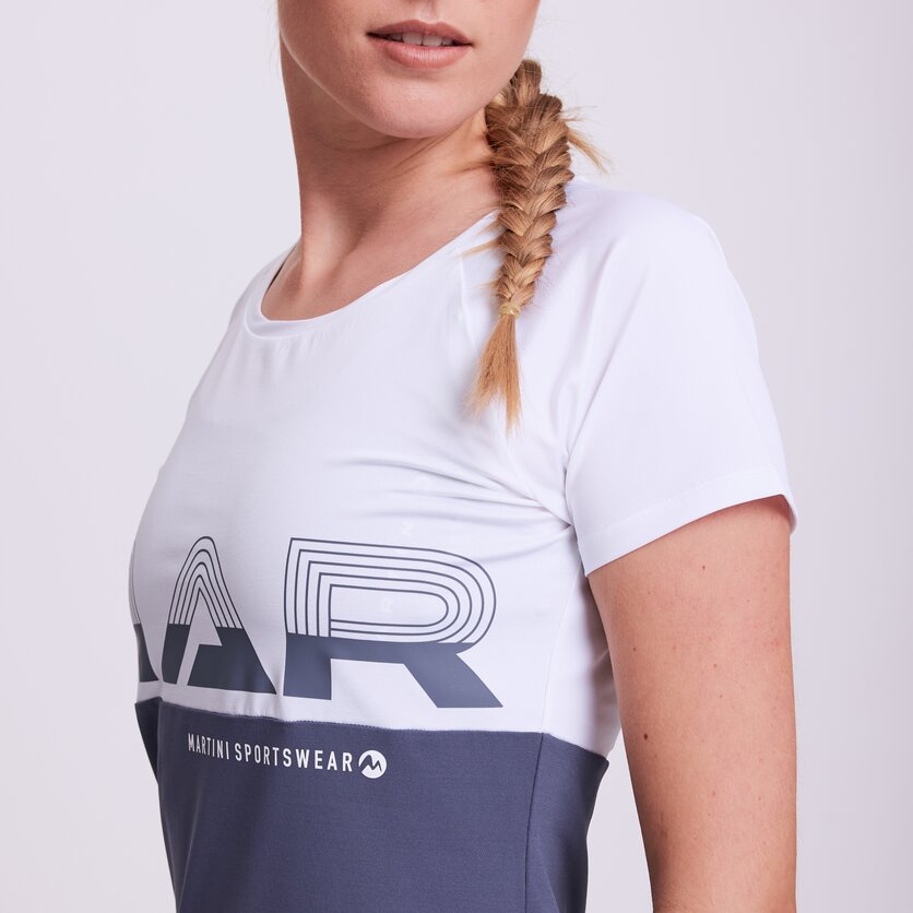 Martini Sportswear - CLASSY - T-Shirts in true navy-white - product.alttext.Detail 2 - Damen