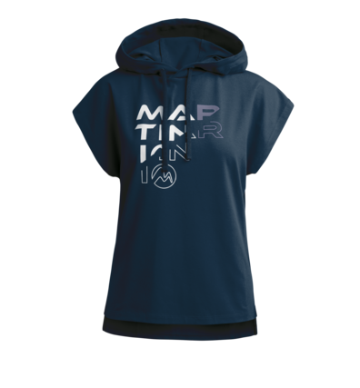 Martini Sportswear - EASY.FEEL - T-Shirts in Blu Scuro-Denim blu - vista frontale - Donna