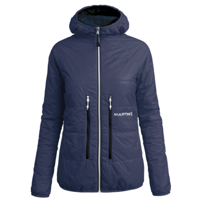 Martini Sportswear - GET AHEAD - Primaloft & Gloft Jackets in Denim blue - front view - Women