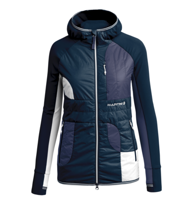 Martini Sportswear - EXCITEMENT - Hybrid Jackets in Dark Blue-Denim blue - front view - Women