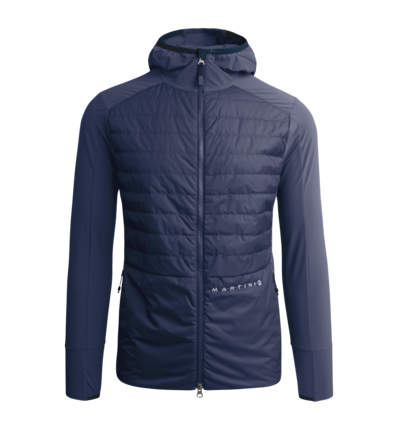 Martini Sportswear - TIROS - Giacche ibride in Denim blu - vista frontale - Uomo