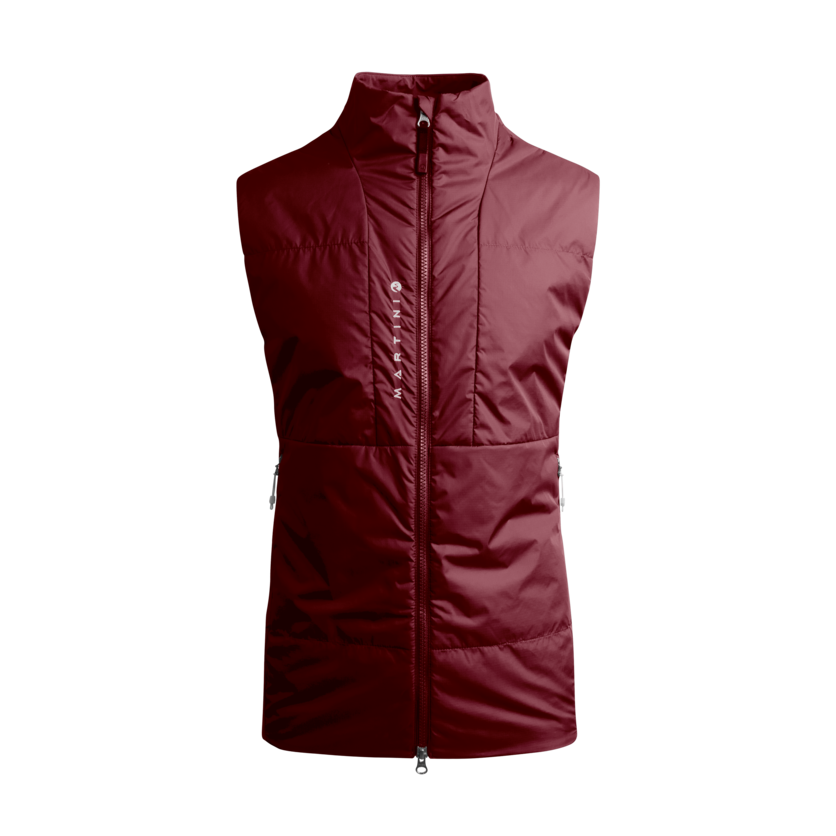 Martini Sportswear - BLACK MOUNTAIN - Outdoor vests in wine - front view - Men