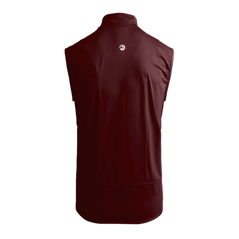 Martini Sportswear - BLACK MOUNTAIN - Outdoor vests in wine - rear view - Men