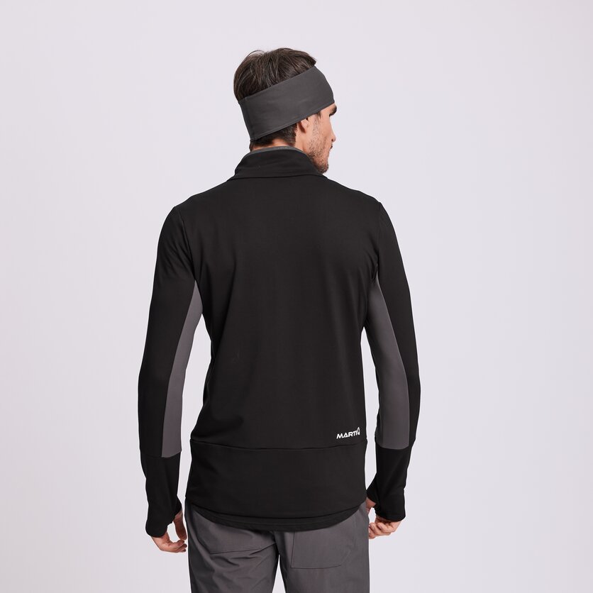 Martini Sportswear - UPTURN - Midlayers in kiwi-black - rear view model - Men