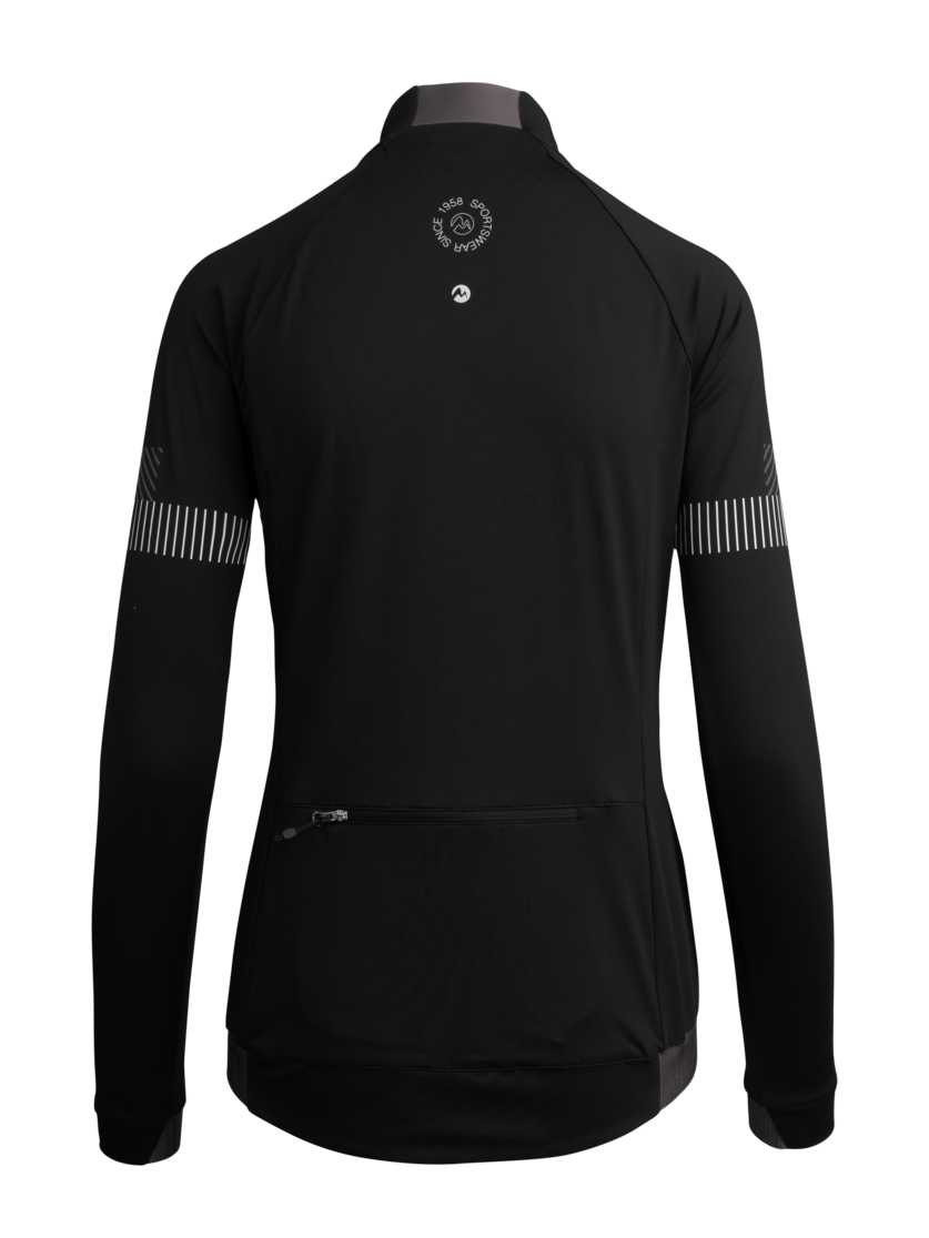 Martini Sportswear - ANTENNA - Hybrid jackets in black-steel-white - rear view - Women