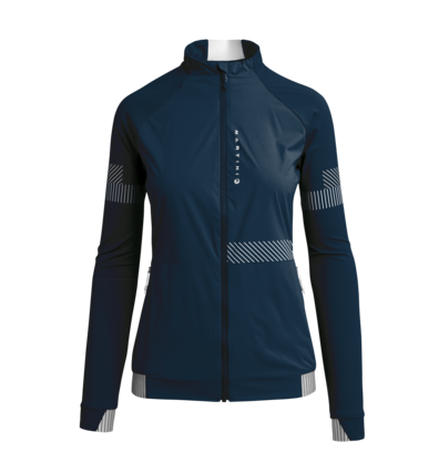 Martini Sportswear - ANTENNA - Windbreaker jackets in Dark Blue-White - front view - Women