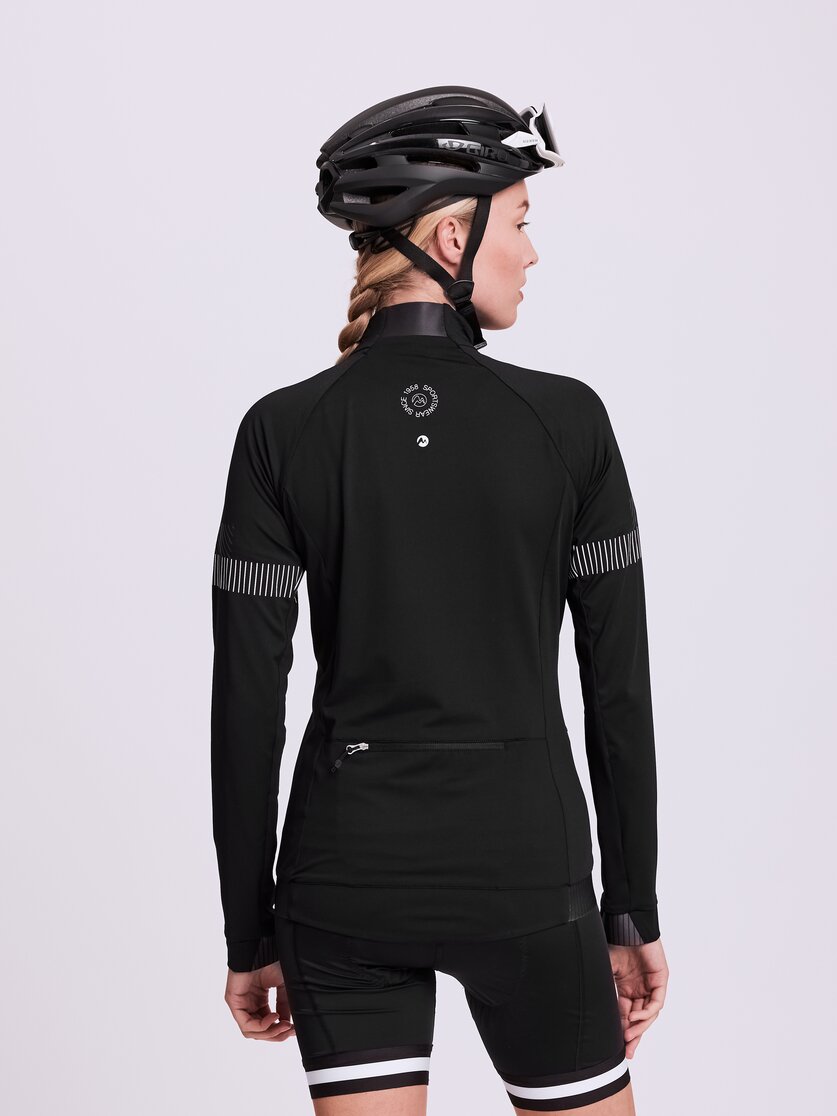 Martini Sportswear - ANTENNA - Hybrid jackets in black-steel-white - rear view model - Women