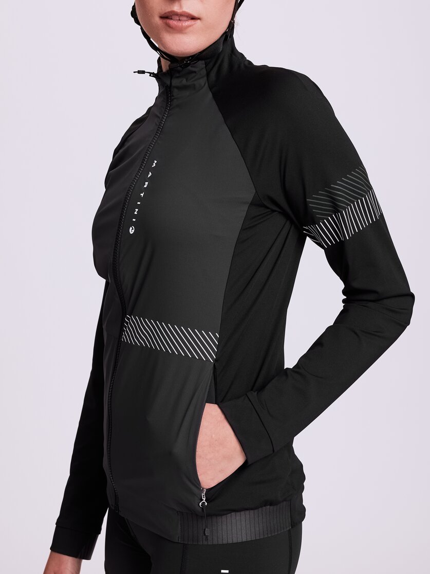 Martini Sportswear - ANTENNA - Hybrid jackets in black-steel-white - Detail 3 - Women