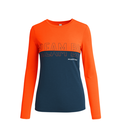 Martini Sportswear - JAZZY - Longsleeves in Orange-Dark blue - front view - Women