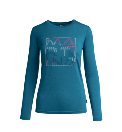 Martini Sportswear - NOVA - Langarmshirts in Mittelblau - Vorderansicht - Damen