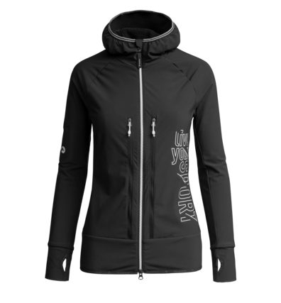 Martini Sportswear - AMPATO - Hybrid Jackets in Black - front view - Women