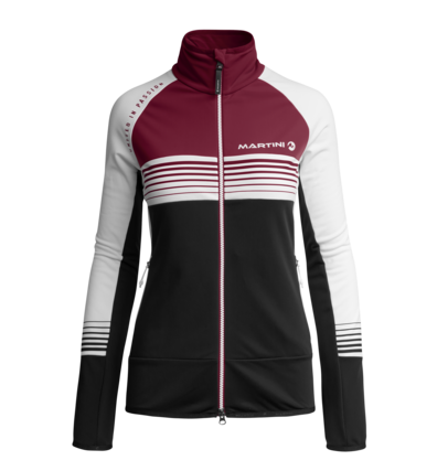 Martini Sportswear - MOUNTAIN MATCH - Strati intermedi in Nero-Prugna-Bianco - vista frontale - Donna