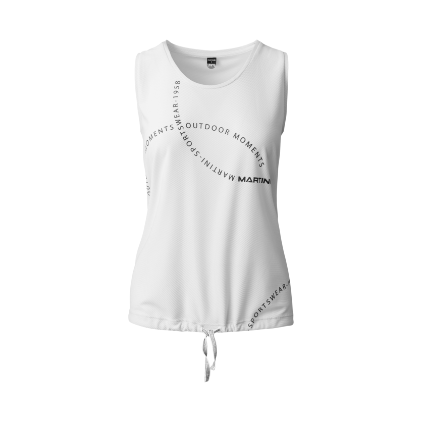 Martini Sportswear - FIRSTLIGHT Sleeveless Shirt Straight W - Tops in white - product.alttext.Vorderansicht - Damen