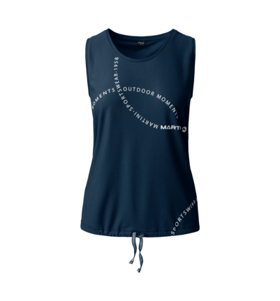 Martini Sportswear - FIRSTLIGHT Sleeveless Shirt Straight W - Tops in true navy - front view - Women