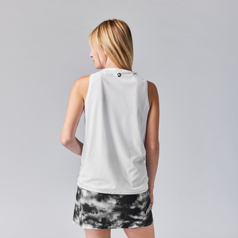 Martini Sportswear - FIRSTLIGHT Sleeveless Shirt Straight W - Tops in white - product.alttext.Rückansicht Model - Damen