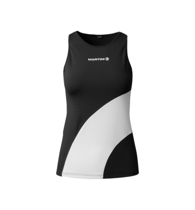 Martini Sportswear - ALPMATE Sleeveless Shirt Dynamic W - Tops in black-white - vista frontale - Donna