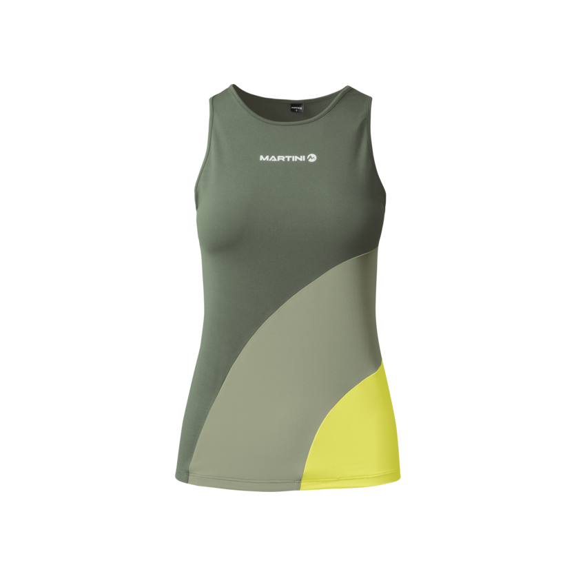 Martini Sportswear - ALPMATE Sleeveless Shirt Dynamic W - Tops in mosstone-tendril - product.alttext.Vorderansicht - Damen