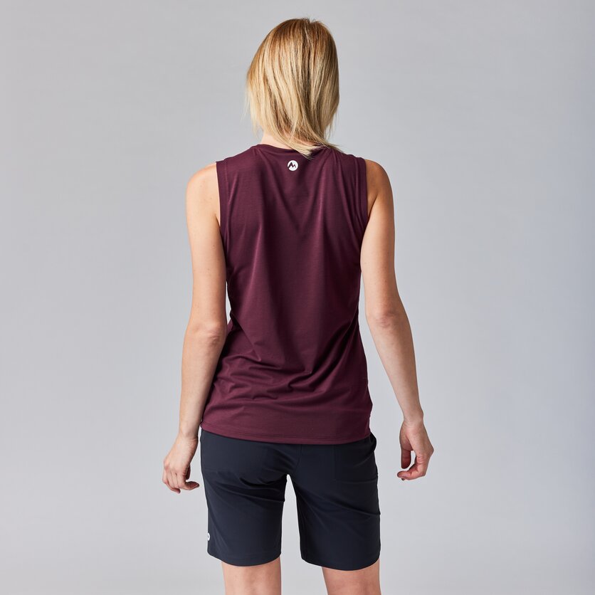 Martini Sportswear - FIRSTLIGHT Sleeveless Shirt Dynamic W - Tops in moon - product.alttext.Rückansicht Model - Damen