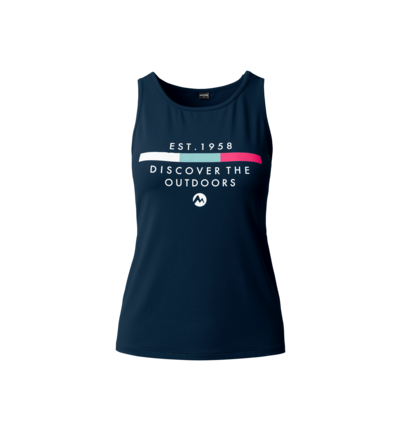 Martini Sportswear - ALPMATE Sleeveless Shirt Straight W - Tops in true navy - vista frontale - Donna