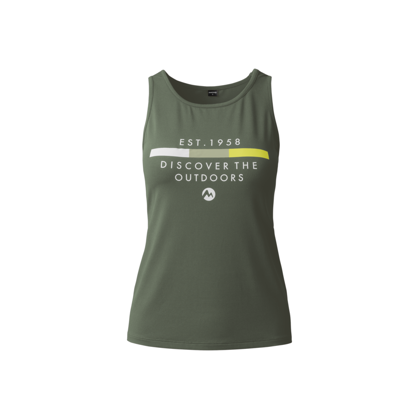 Martini Sportswear - ALPMATE Sleeveless Shirt Straight W - Tops in mosstone - product.alttext.Vorderansicht - Women