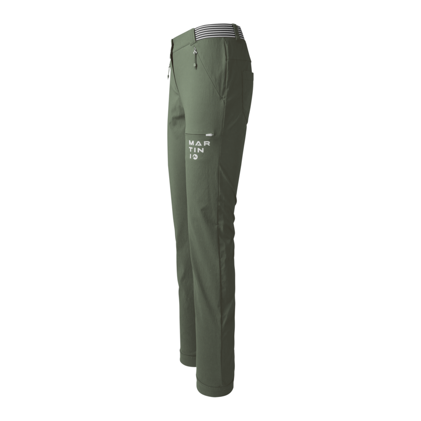 Martini Sportswear - HIGHVENTURE Pants W - Long pants in mosstone - side view - Women