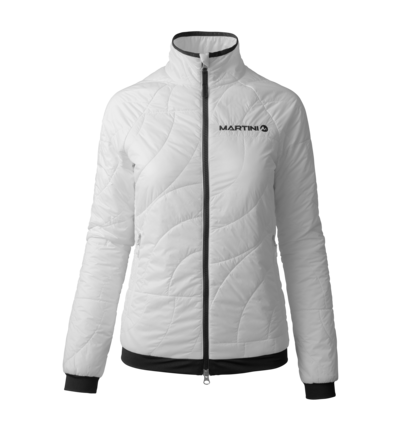 Martini Sportswear - ALPMATE Padded Jacket G-Loft® W - Primaloft & Gloft Jackets in white-black - front view - Women