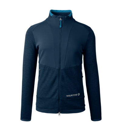 Martini Sportswear - TREKTECH Midlayer Jacket M - Midlayers in true navy-horizon - front view - Men