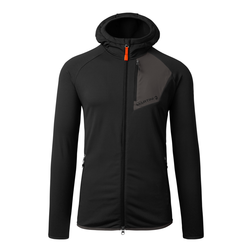 Martini Sportswear - HIGHVENTURE Midlayer Jacket M - Fleecejacke in black-steel - product.alttext.Vorderansicht - Herren