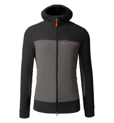 Martini Sportswear - ALPMATE Midlayer Jacket M - Strati intermedi in black-steel - vista frontale - Uomo