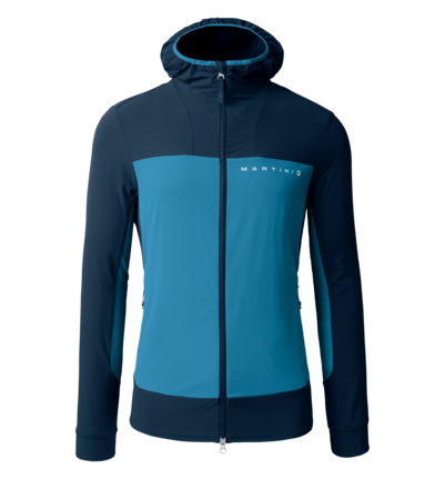 Martini Sportswear - ALPMATE Midlayer Jacket M - Midlayers in true navy-horizon - front view - Men