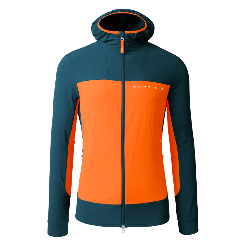 Martini Sportswear - ALPMATE Midlayer Jacket M - Midlayers in poseidon-fire - Vorderansicht - Herren