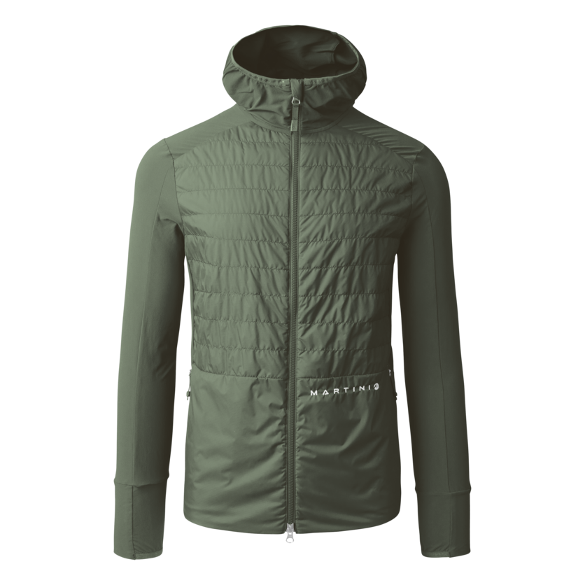 Martini Sportswear - ALPMATE Hybrid Jacket G-Loft® M - Hybridjacken in mosstone - Vorderansicht - Herren