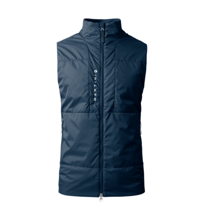 Martini Sportswear - ALPMATE Hybrid Vest G-Loft® M - Outdoor vests in true navy - front view - Men