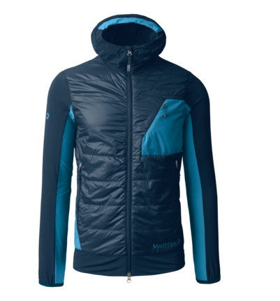 Martini Sportswear - HIGHVENTURE Hybrid Jacket Primaloft® Gold M - Hybrid jackets in true navy-horizon - front view - Men