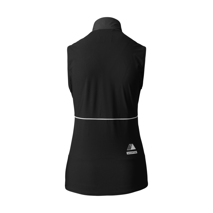 Martini Sportswear - PACEMAKER Hybrid Vest W - Westen in black-white - product.alttext.Rückansicht - Damen