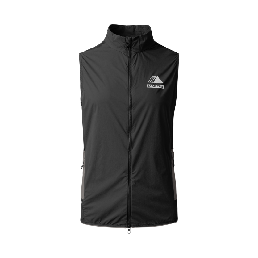 Martini Sportswear - PACEMAKER Hybrid Vest M - Westen in black-steel - product.alttext.Vorderansicht - Herren