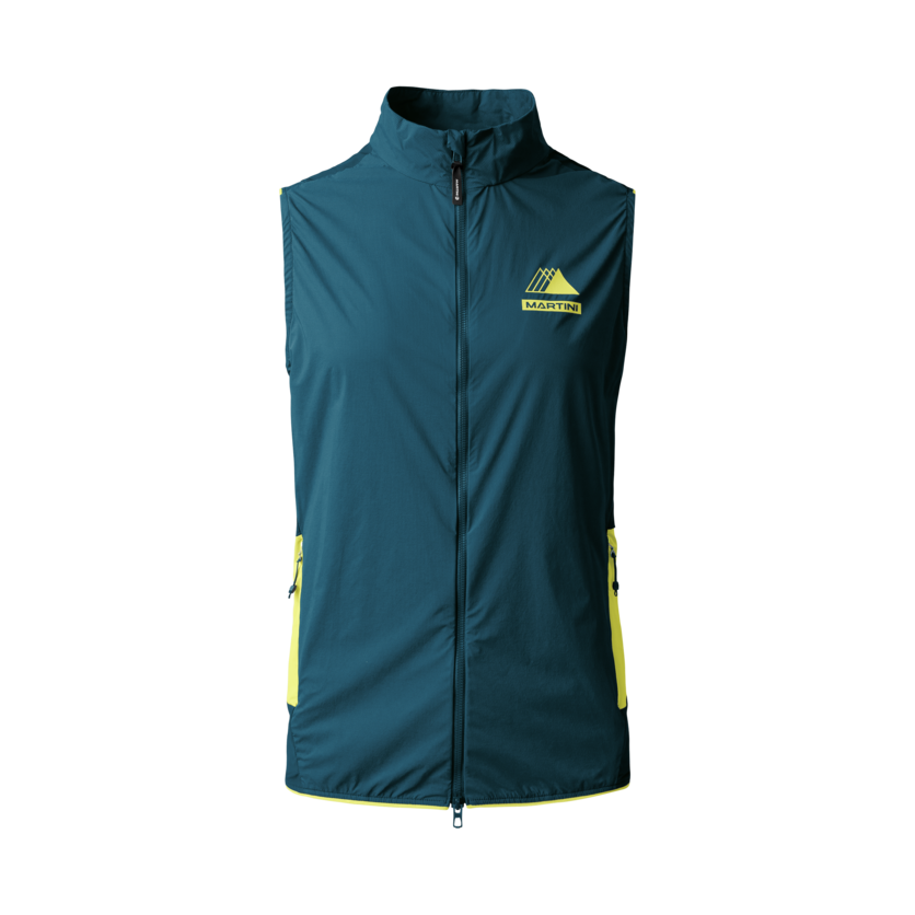 Martini Sportswear - PACEMAKER Hybrid Vest M - Westen in poseidon-greenery - Vorderansicht - Herren